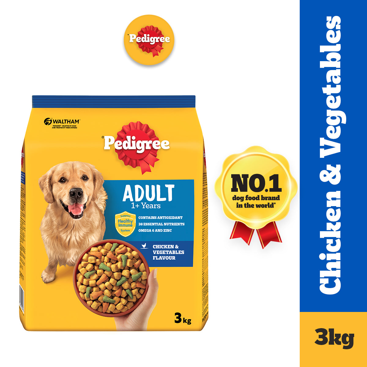 PEDIGREE Dog Food Dry Adult Chicken Vegetable