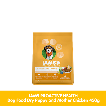 IAMS Proactive Health Dog Food Dry Puppy and Mother Chicken 450g