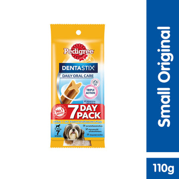 [4+1 Promo Pack] PEDIGREE® DENTASTIX™ Dog Treat Adult Small - Buy 4 packs of 7s Get 1 Chewy Chunx