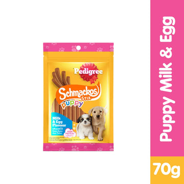 PEDIGREE® SCHMACKOS™ Stix Puppy Milk and Egg Flavour 70g