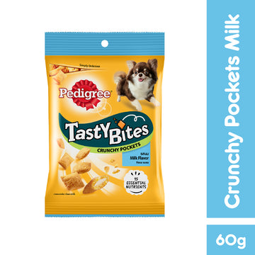 PEDIGREE® Tasty Bites Dog Treat Adult Crunchy Pockets Milk